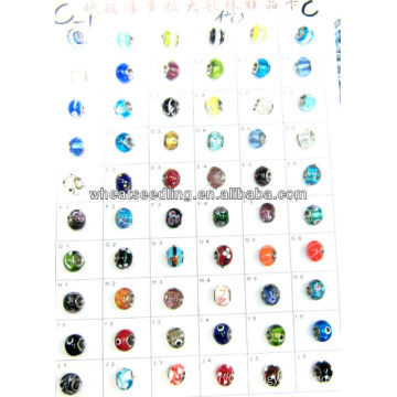 Wholesale Murano Glass Beads with 925 Sterling Silver Core LS-137